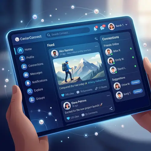 Blue Caviar Social Network | VK User Profiles & Connections