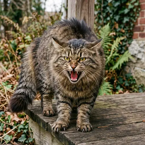 Incredibly Angry Cat - Expressive Feline Fury
