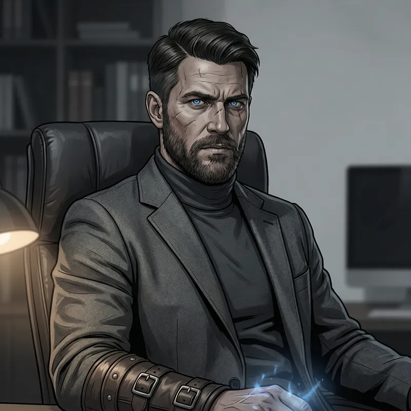 Fantasy Warrior Artwork | Detailed Illustration of a Modern Witcher Character