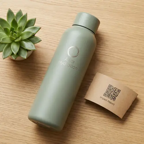Aura Hydration: Premium Desert Sage Water Bottle