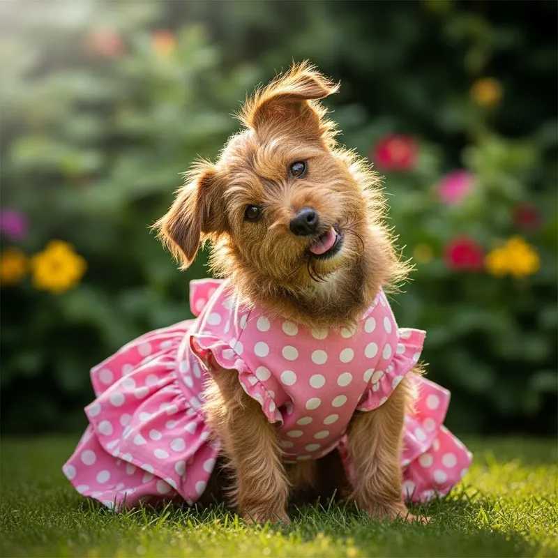 Adorable Dog in a Dress: Cute Pet Fashion