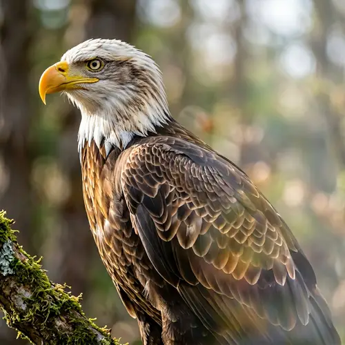 Realistic Eagle Artwork | Left Profile View