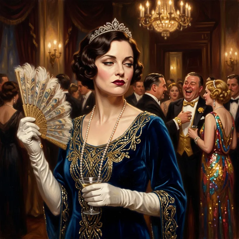 1920s Socialite: A Glimpse into High Society Drama