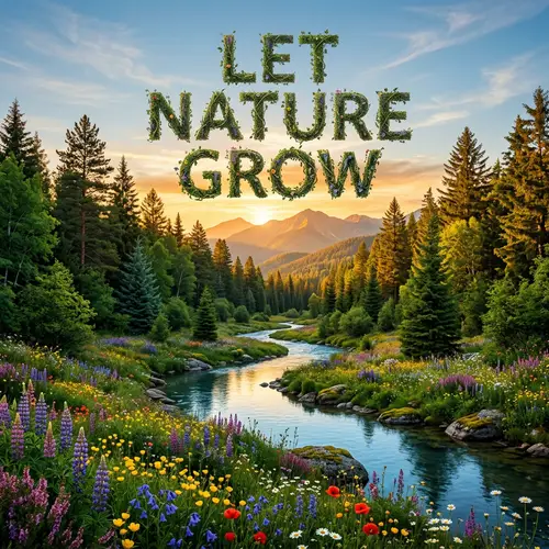 Let Nature Grow - Serene Forest Beauty