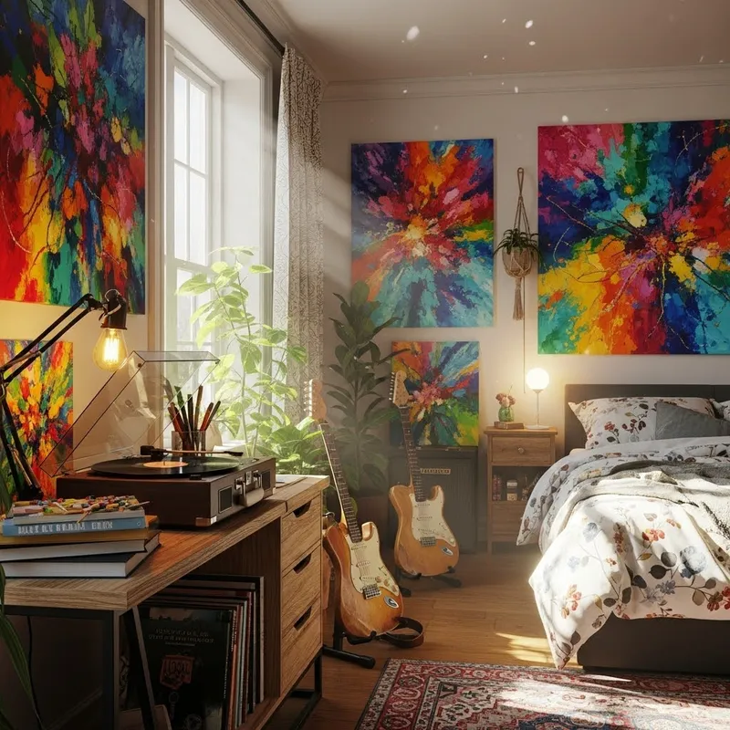 Art and Music Bedroom Ideas