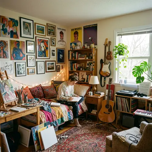 Art and Music Bedroom Ideas