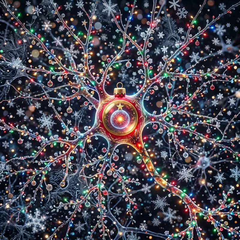 Neural Tissue Cell in Festive Style