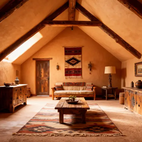 Southwestern Style Attic Transformation Ideas