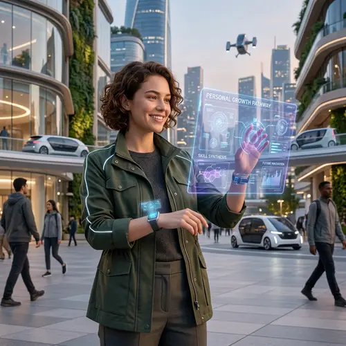 Futuristic Representation of Personal Growth - Explore Advanced Self-Development