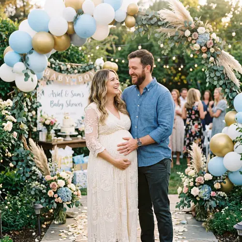 Cute Baby Shower Photoshoot with My Boyfriend