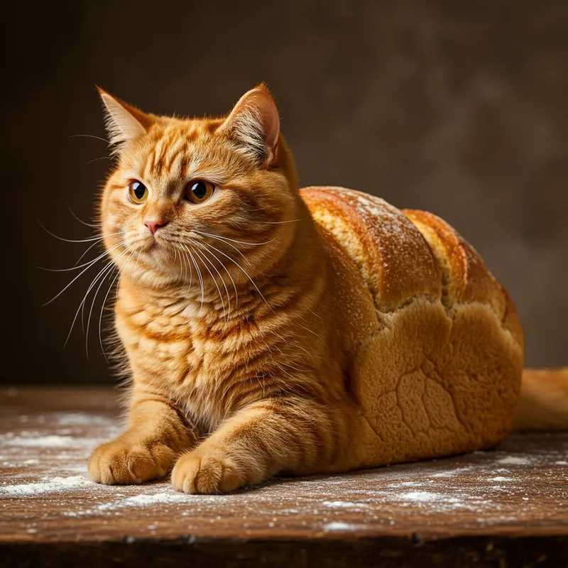 Cat Bread Loaf - Adorable Cat Bread Art