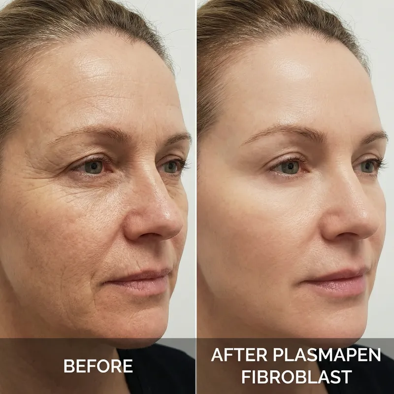 Plasmapen Fibroblast Treatment: Wrinkle Reduction Before & After