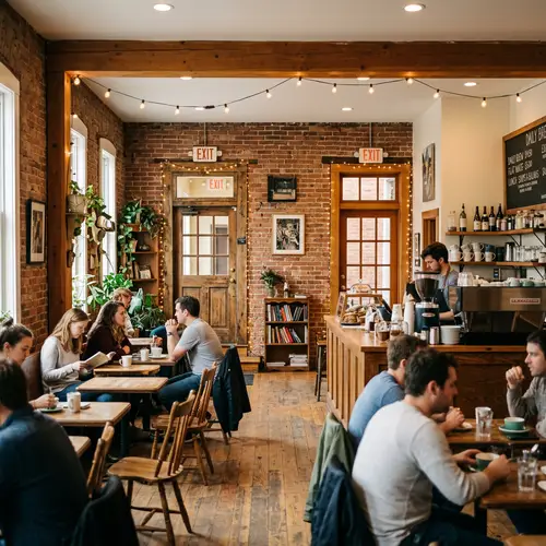 Charming Small Cafe with Exquisite Pastries