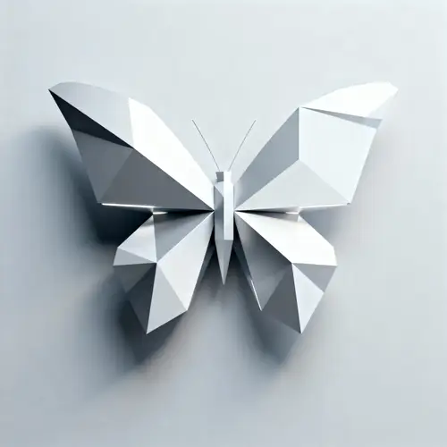 Abstract Butterfly Roof Design with Geometric Shapes