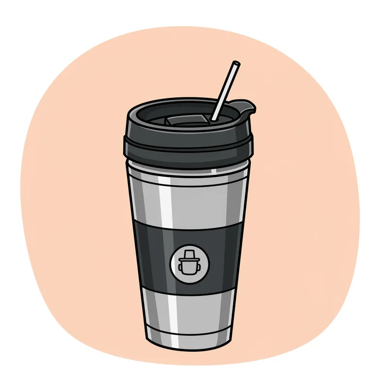 Dual Drink Lid Icon for Stainless Steel Tumbler Dual Drink Lid Icon for Stainless Steel Tumbler