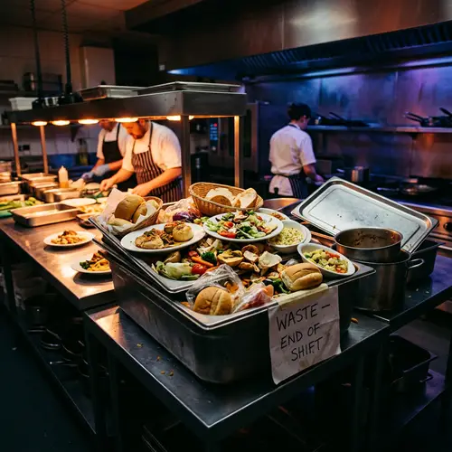 Cinematic Food Wastage Image | Intense Color Gradient