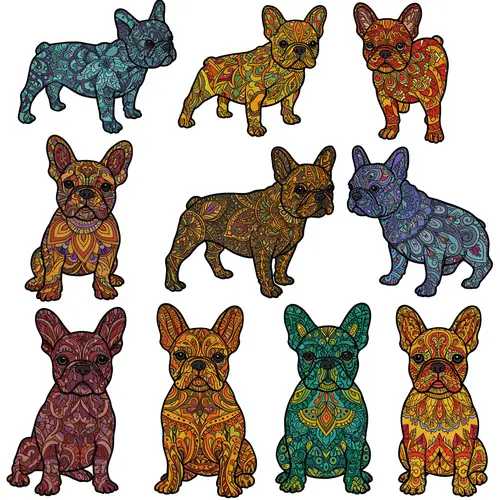 Mandala French Bulldog Coloring Images