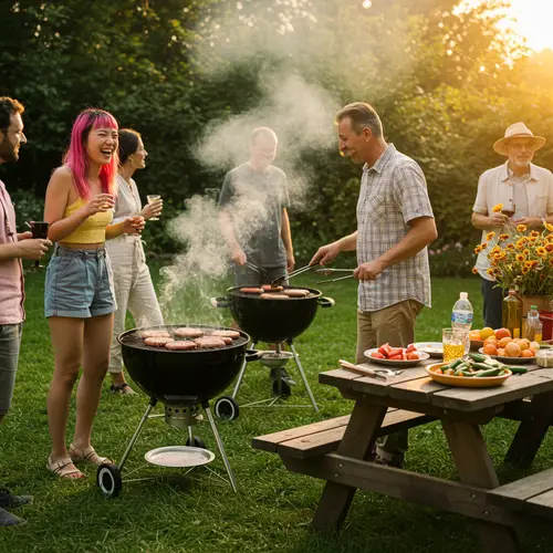 Barbacoa en Jardín: Disfruta al Aire Libre