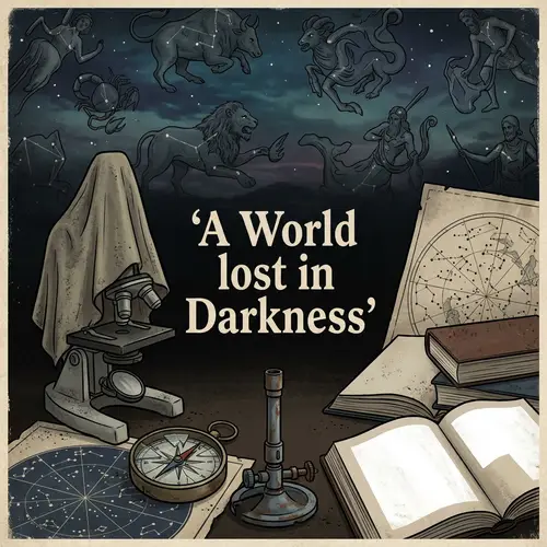 World Without Science Poster: A World Lost in Darkness