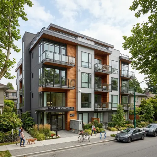 Modern 4-Story Residential Building Design