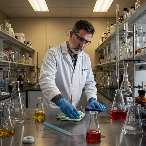 Chemist Cleaning Their Laboratory: Best Practices