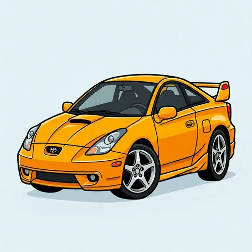 Cartoon Style 7th Gen Toyota Celica T230