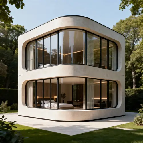 Innovative 2-Story Cube Residence Design