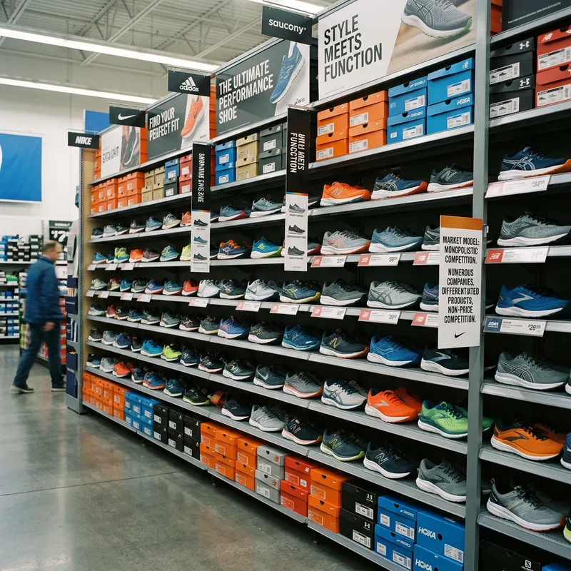 Monopolistic Competition in Sports Shoes Market | Wide Variety of Quality Footwear