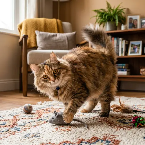 Lovisa: Fluffy Domestic Feline with Grace and Agility