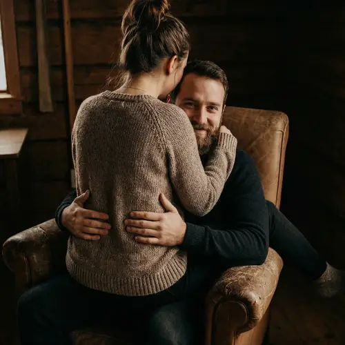 Powerful Image of Human Connection and Intimacy