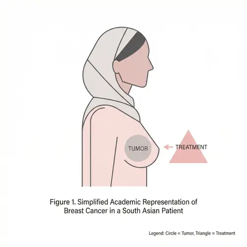 Minimalist Vector Breast Cancer Patient Illustration by Eduardo Recife