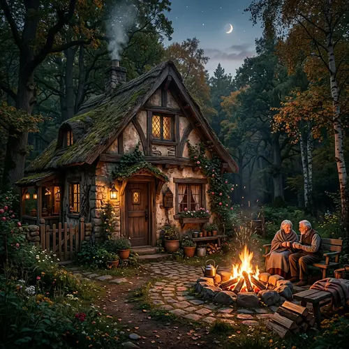 Enchanting Aged House in Peaceful Environment with Open Fire