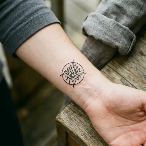 Minimalist Tattoo Symbolizing Inner Anger