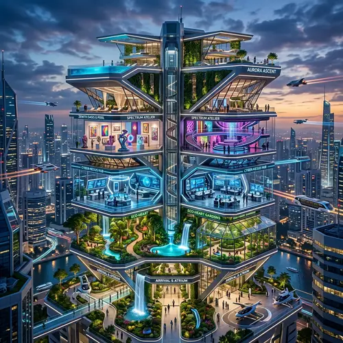 Futuristic Multi-Floor Mansion Design Ideas