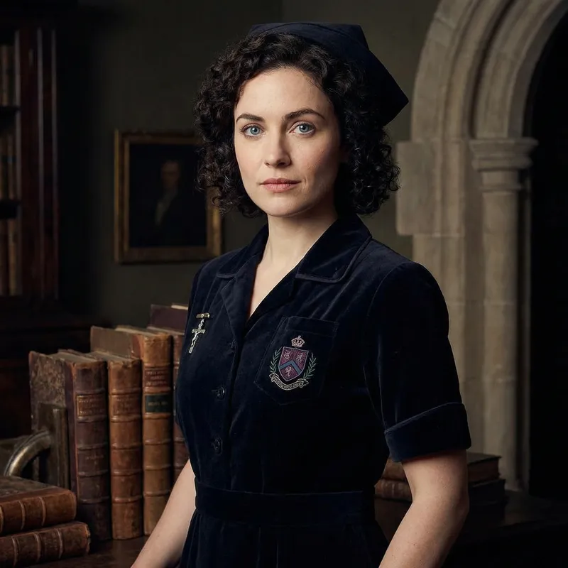 Beautiful Italian Vampire Nurse - Dark Hair & Blue Eyes