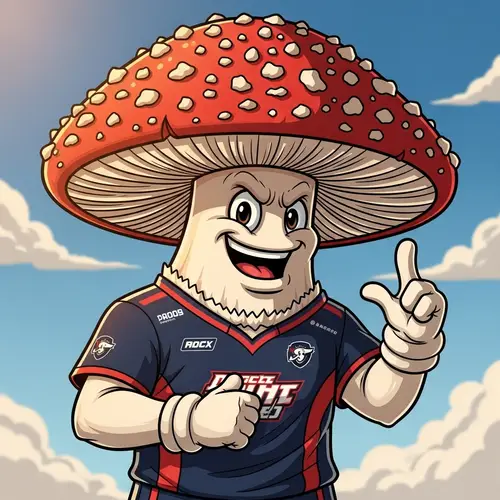 Death Cap Mushroom Sports Mascot