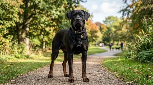 Athletic Dog: Cane Corso, Labrador & Rottweiler Mix