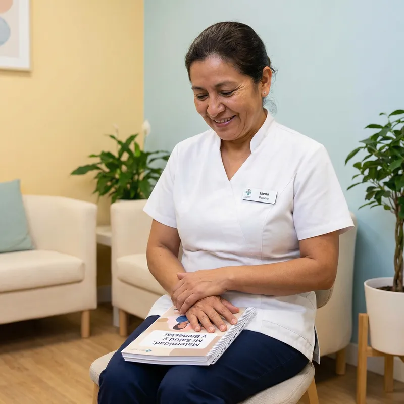 Professional Hispanic Midwife Health Record Book for Expecting Mothers