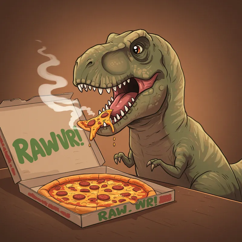 T-Rex Pizza: Rawr and Enjoy Delicious Meals