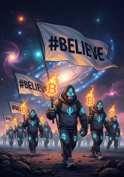 Enlightened Bigfoots Under Cosmic Skies