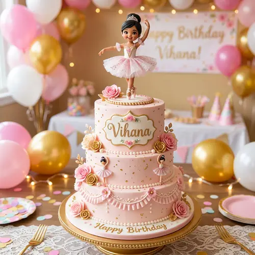 Vihana's Dancing Girl Cake Design
