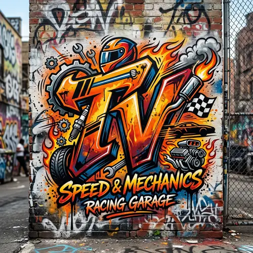 Urban Graffiti Logo Design for TV in Vehicle Theme