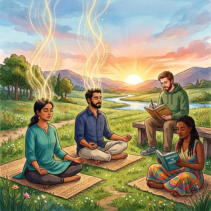 Mindfulness for Value-Driven Success: Serene Scenes of Multicultural Practice