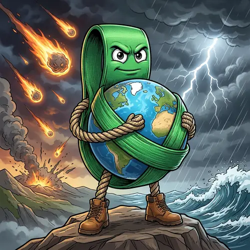 Polyester Round Sling Saving the World - A Unique Visual Scenario