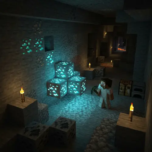 Unearth the Glittering Beauty of Diamonds in Minecraft