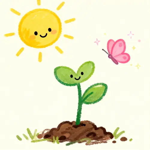 Cute Doodle Illustrating Life's Importance