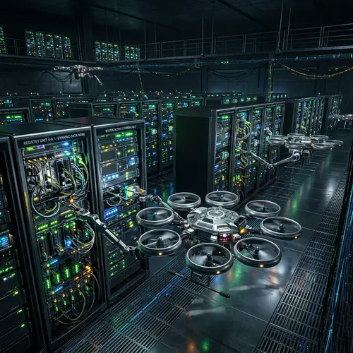 Dynamic Registries: Futuristic Data Center with Modern Tech