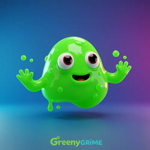 GreenyGrime YouTube Channel Mascot Design