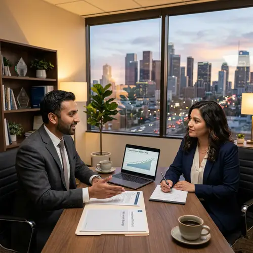 Professional Financial Advising in Thriving Cityscape Setting