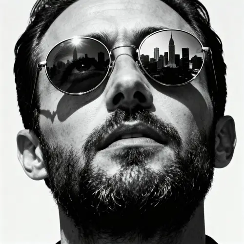 Dramatic Black and White Portrait in 4K